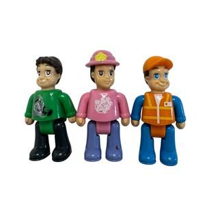 HAP-P-KID Little Learner People Set of 3 Community Figures Construction Flower